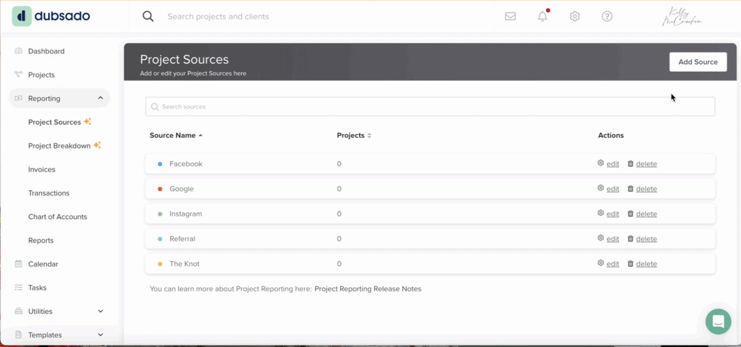 How to set up a lead capture form in Dubsado Project Sources