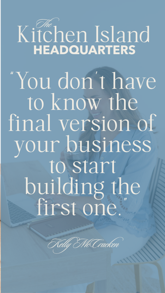 Kelly McCracken sharing about motherhood and business